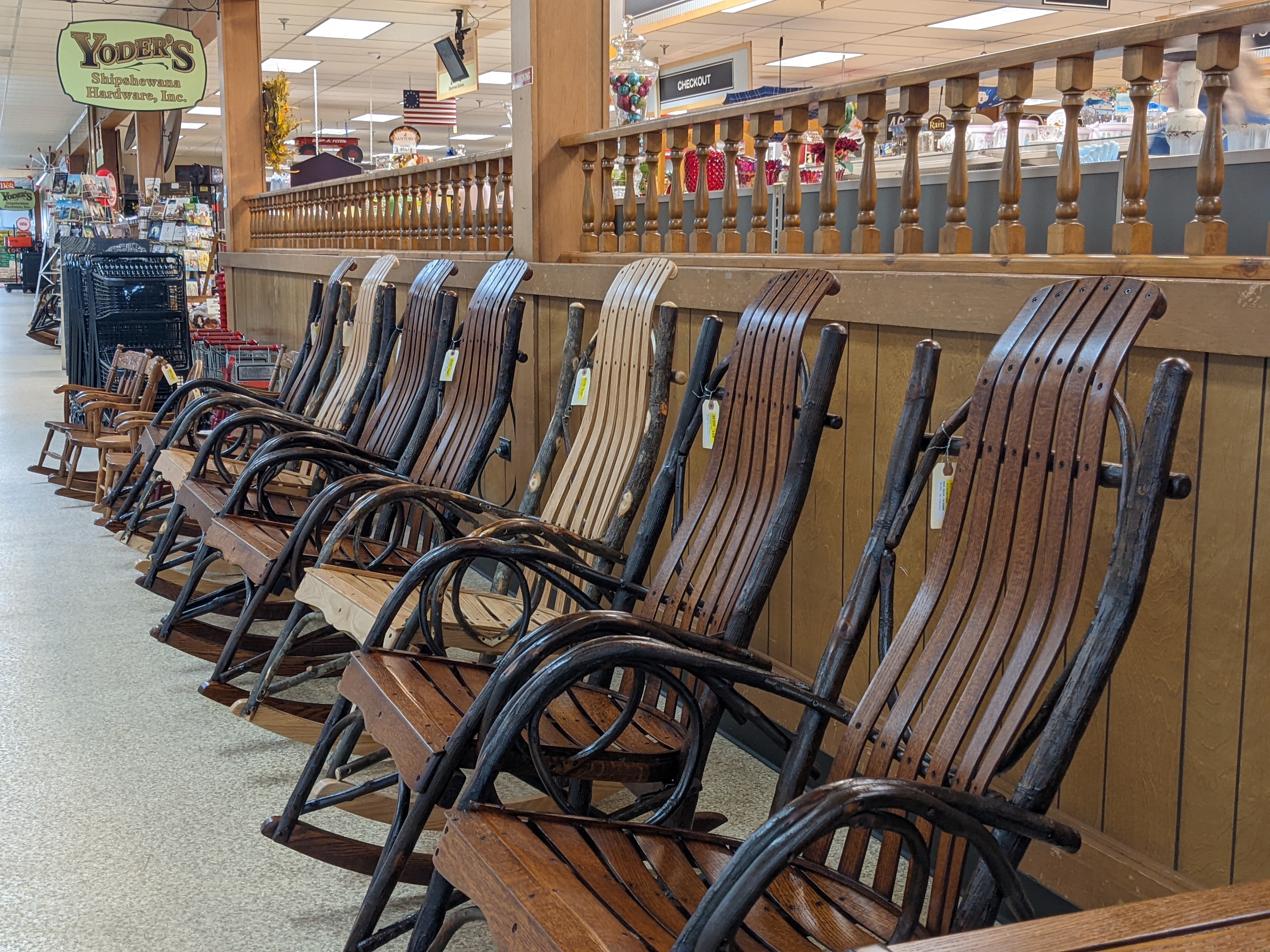 rocking chairs at yoders hardware
